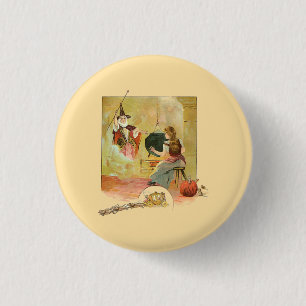 cinderella 3 cm round badge