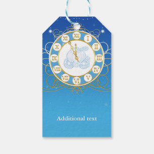 Cinderella Almost Midnight Blue Party Gift Tag