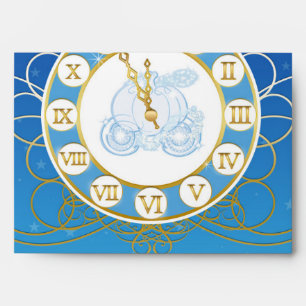 Cinderella Almost Midnight Invitation Envelopes