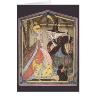 Cinderella and Fairy Godmother, Vintage Fairy Tale