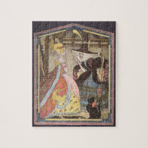 Cinderella and Fairy Godmother, Vintage Fairy Tale Jigsaw Puzzle