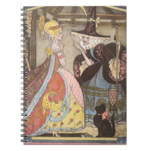 Cinderella and Fairy Godmother, Vintage Fairy Tale Notebook