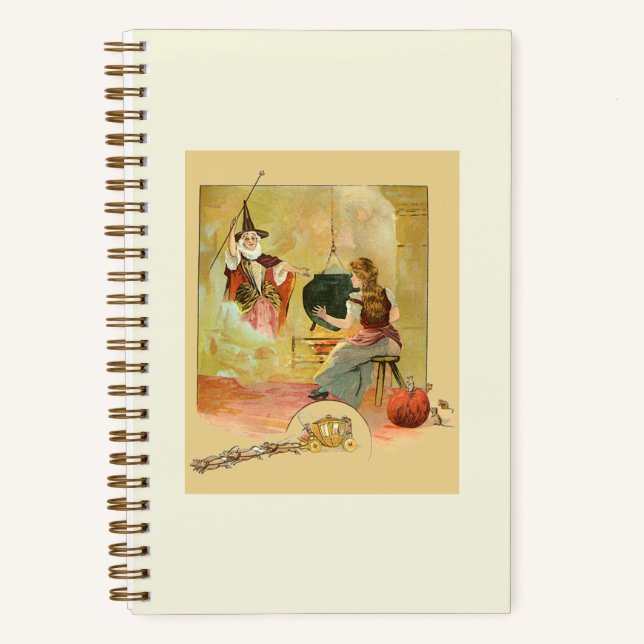 Cinderella And Her Fairy God Mother  Notebook (Front)