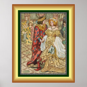 Cinderella and Her Prince ~ At The Ball ~ 1912 ~   Poster