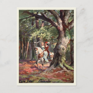 Cinderella and The Prince, 1907, Vintage Style Postcard