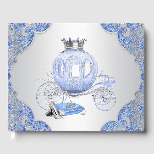 Cinderella Birthday Party Guest Book (Front)