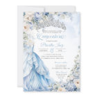 Cinderella Blue Princess Fairytale Quinceañera
