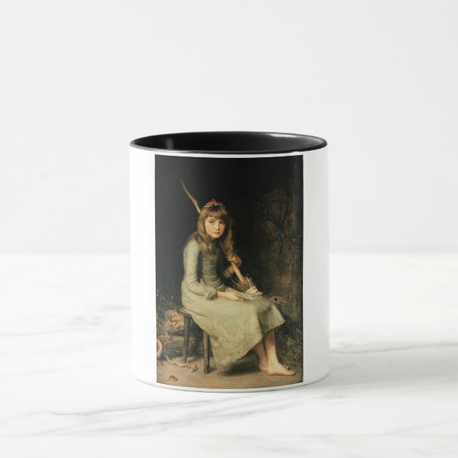 Cinderella (by John Everett Millais) Mug (Center)