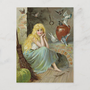 Cinderella by the fireside CC1169 Jenny Nyström Postcard