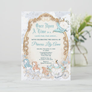 Cinderella Carriage Baby Shower Invitation