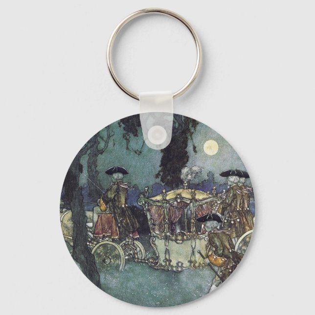 Cinderella Coach by Edmund Dulac Keychain (Front)