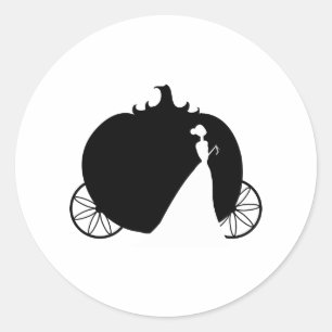 Cinderella Coach Classic Round Sticker