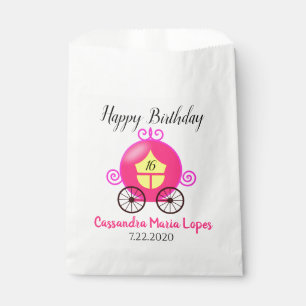 Cinderella Coach Girl Birthday Party Favour Bags