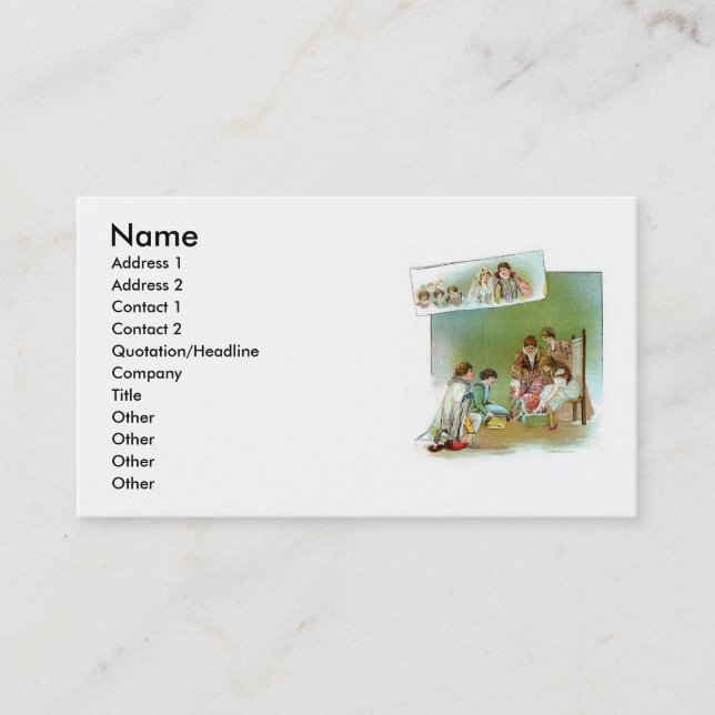 Cinderella Fairytale Business Card (Front)