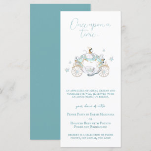 Cinderella Fairytale Carriage Menu