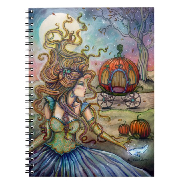 Cinderella Fantasy Art by Molly Harrison Notebook (Front)
