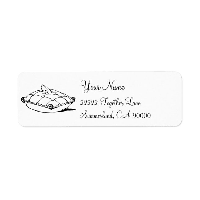 Cinderella Glass Slipper Address Label (Front)
