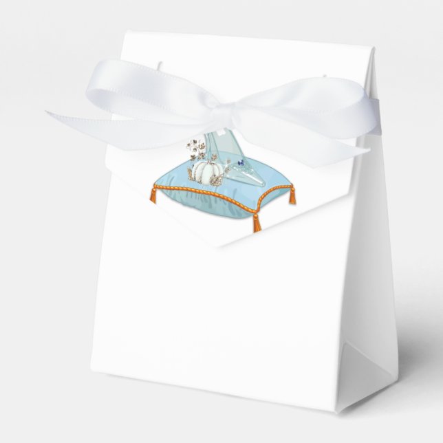 Cinderella Glass Slipper Elegant Bridal Shower Favour Box (Front Side)