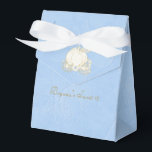 Cinderella Gold Carriage Blue Party Favour Boxes<br><div class="desc">Cinderella Gold Carriage Blue Party Favour Boxes. Customise the text for any event.</div>