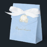 Cinderella Gold Carriage Blue Party Favour Boxes<br><div class="desc">Cinderella Gold Carriage Blue Party Favour Boxes. Customise the text for any event.</div>