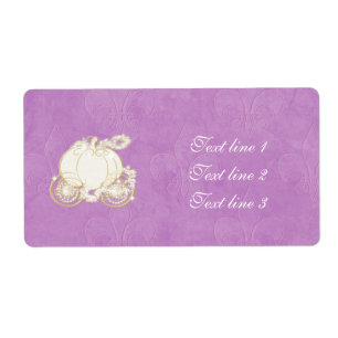 Cinderella Gold Carriage Purple Princess Label