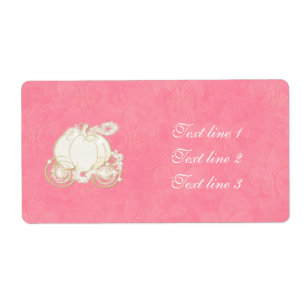Cinderella Gold Carriage Rose Pink Princess Label