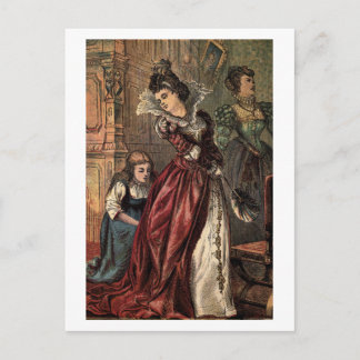 Cinderella Helping her Step-Sisters Postcard