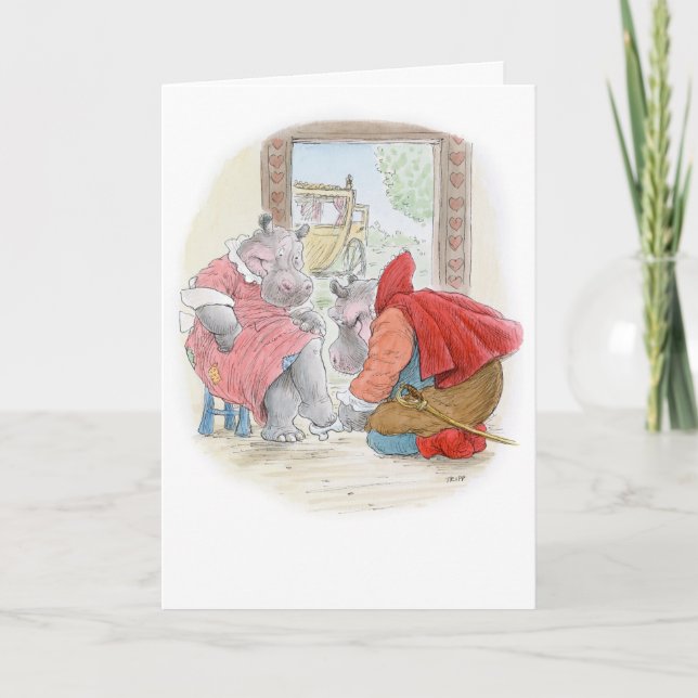 Cinderella Hippo Card (Front)