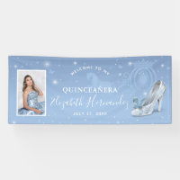 Cinderella Light Blue Quinceanera Photo Birthday