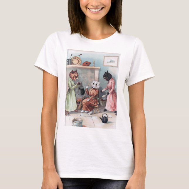 Cinderella, Louis Wain T-Shirt (Front)