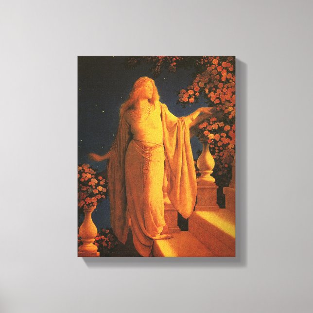 Cinderella, Maxfield Parrish Canvas Print (Front)