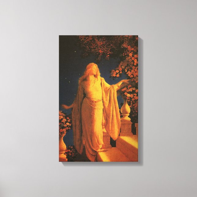 Cinderella, Maxfield Parrish Canvas Print (Front)