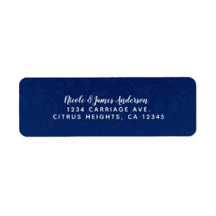 Cinderella Navy Blue Elegant Storybook Wedding