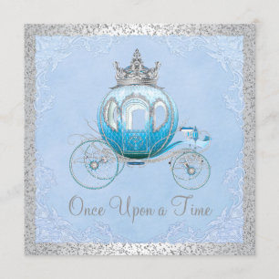 Cinderella Once Upon a Time Princess Birthday Invitation