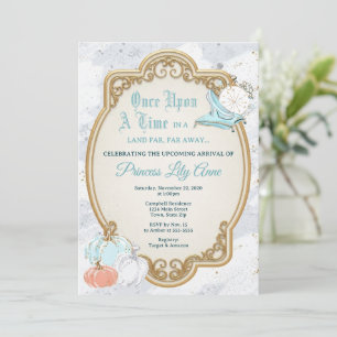 Cinderella Pumpkin Baby Shower Invitation