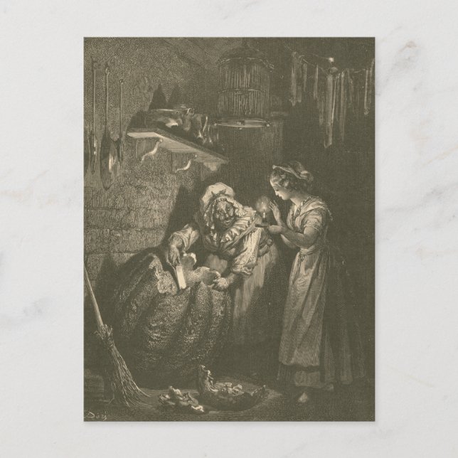 Cinderella Pumpkin - Gustave Doré Postcard (Front)