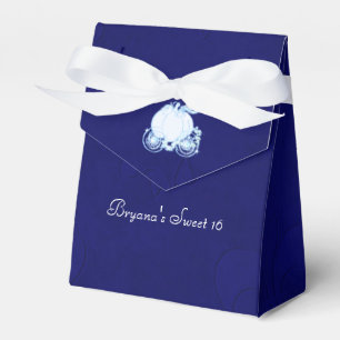 Cinderella Royal Blue Carriage Party Favour Boxes