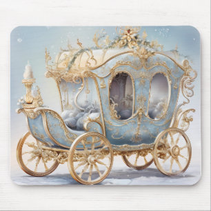 Cinderella’s Magical Coach - Winter Themed Mouse  Mouse Mat