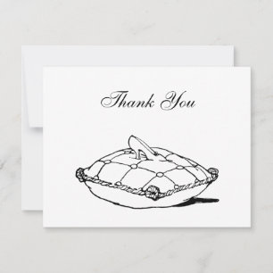 Cinderella Slipper Fairytale Thank You 4.25x5.5 Card