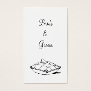 Cinderella Slipper on Pillow Custom Wedding Tag