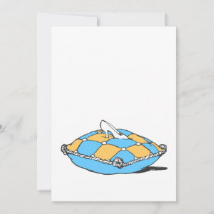 Cinderella Slipper on Teal Orange Pillow