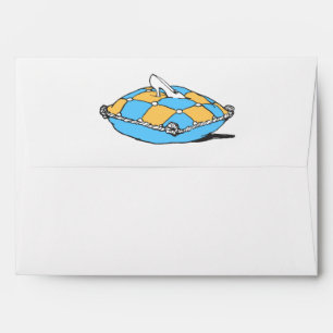 Cinderella Slipper on Teal Orange Pillow Envelopes
