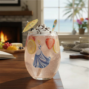 Cinderella Stemless Wine Glass