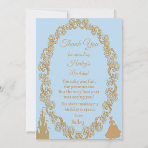 Cinderella Thank You Card