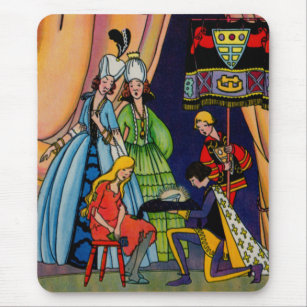 Cinderella, the prince and the glass slipper mouse mat