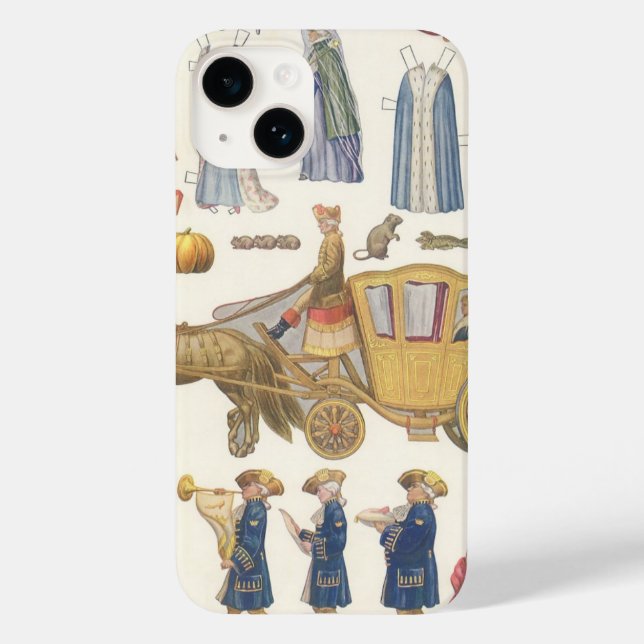 Cinderella, Vintage Victorian Paper Doll Toys Case-Mate iPhone Case (Back)