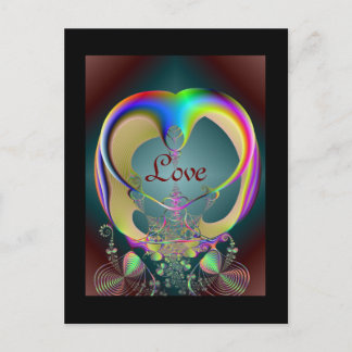 cinderellas carriage, Love Postcard
