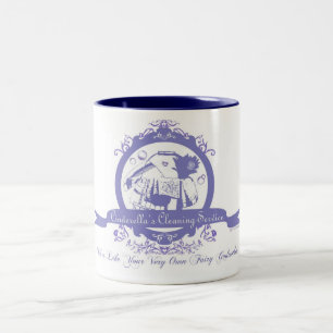 Cinderella's Cleaning Service Two-Tone Coffee Mug