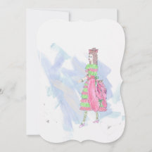 Cinderella's Mice: Whina Greeting Card