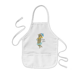Cindy Bear Holding Parasol Kids Apron